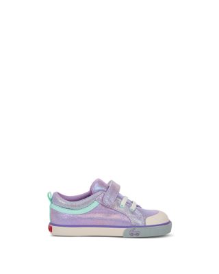 Girls' Kristin Purple Metallic Sneakers - Toddler