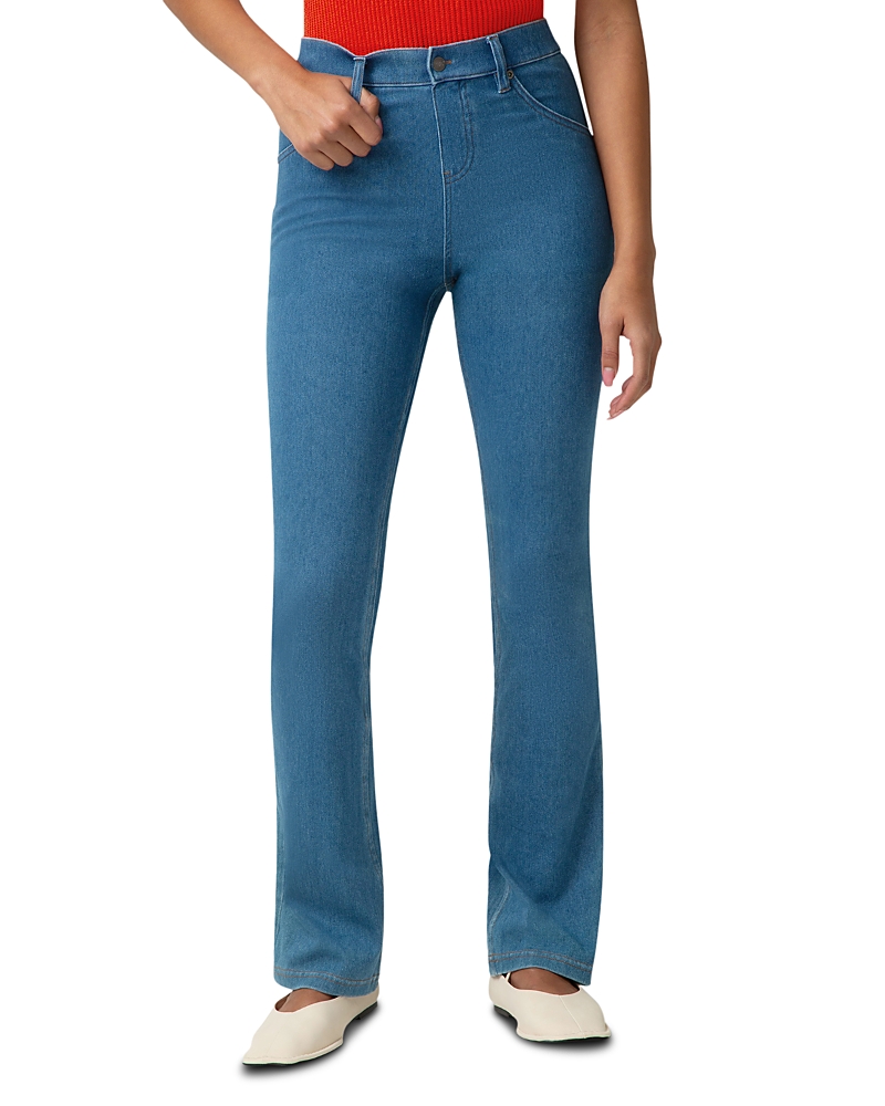 Hue Ultra Soft High Rise Denim Baby Bootcut Leggings
