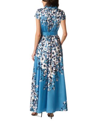 Printed Chiffon Long Dress
