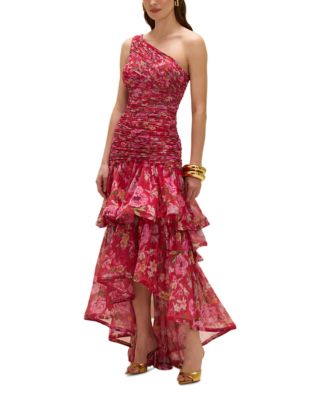 Peony One-Shoulder Maxi Dress
