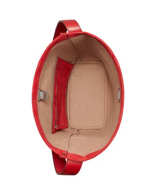 Slim Suede Bucket Bag