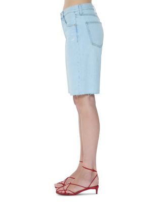 Nolan Relaxed Straight Cut Off Denim Shorts