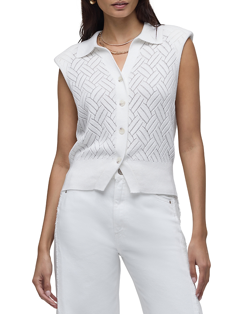 Hudson Knitted Sleeveless Collared Top