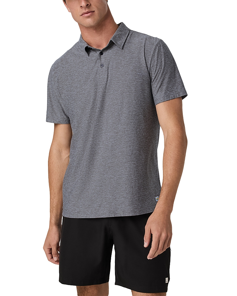 Vuori Strato Tech Polo Shirt in Navy Heather
