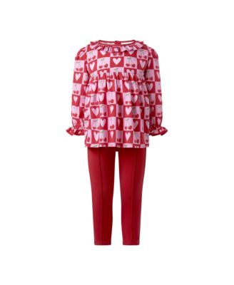 Girls' Cherry Heart Blouse & Leggings Set - Little Kid, Big Kid