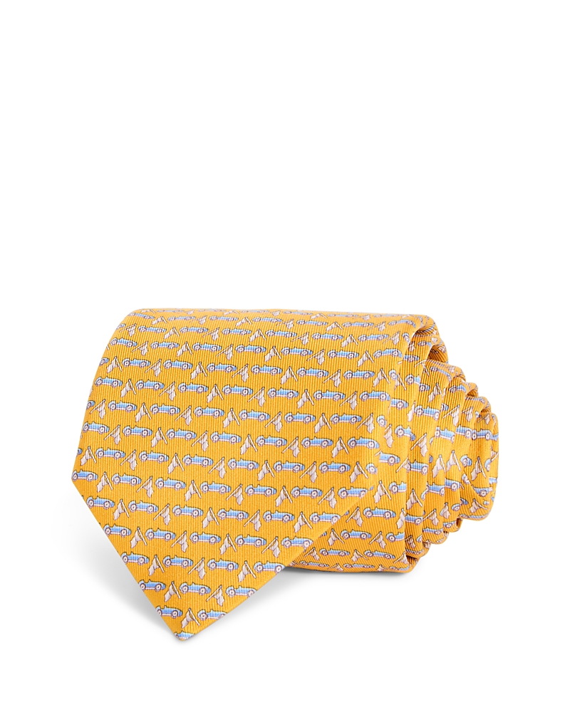 Ferragamo Silk Classic Race Car Tie · OS