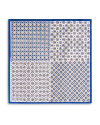 Geometric Quadrant Silk Pocket Square