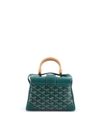 Mini Saigon Top Handle Bag Coated Canvas with Leather