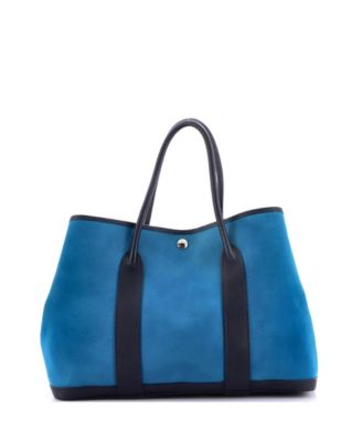 36 Garden Party Tote Toile and Leather