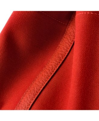 36 Garden Party Pockets Tote Toile and Leather