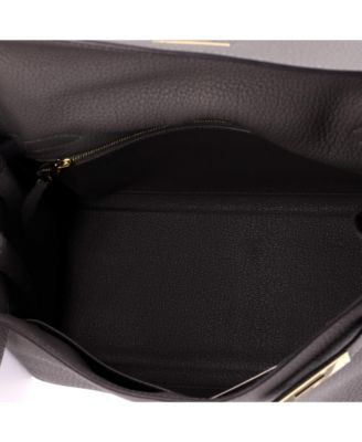 Kelly 28 Handbag Grey Togo with Gold Hardware