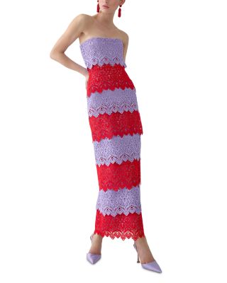 Strapless Lace Dress