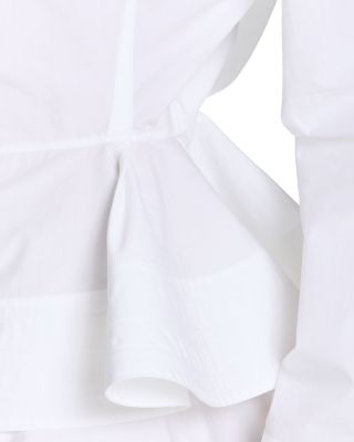 Poplin Peplum Shirt