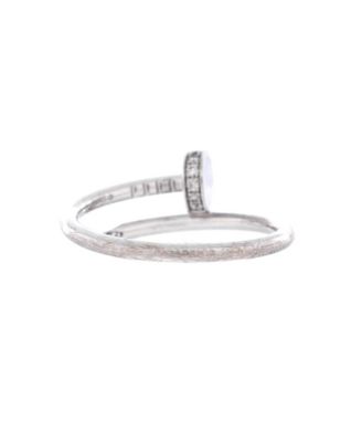  Small Juste un Clou Ring 18K White Gold and Diamonds