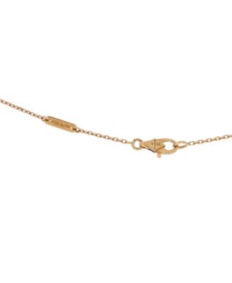  Mini Frivole Pendant Necklace 18K Gold and Diamond, 15.75"