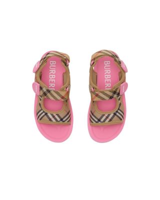 Unisex Check Sandals - Toddler, Little Kid