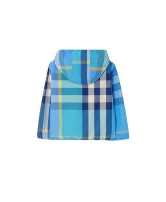 Boys' Reversible Check Nylon Hooded Jacket - Baby, Little Kid, Big Kid