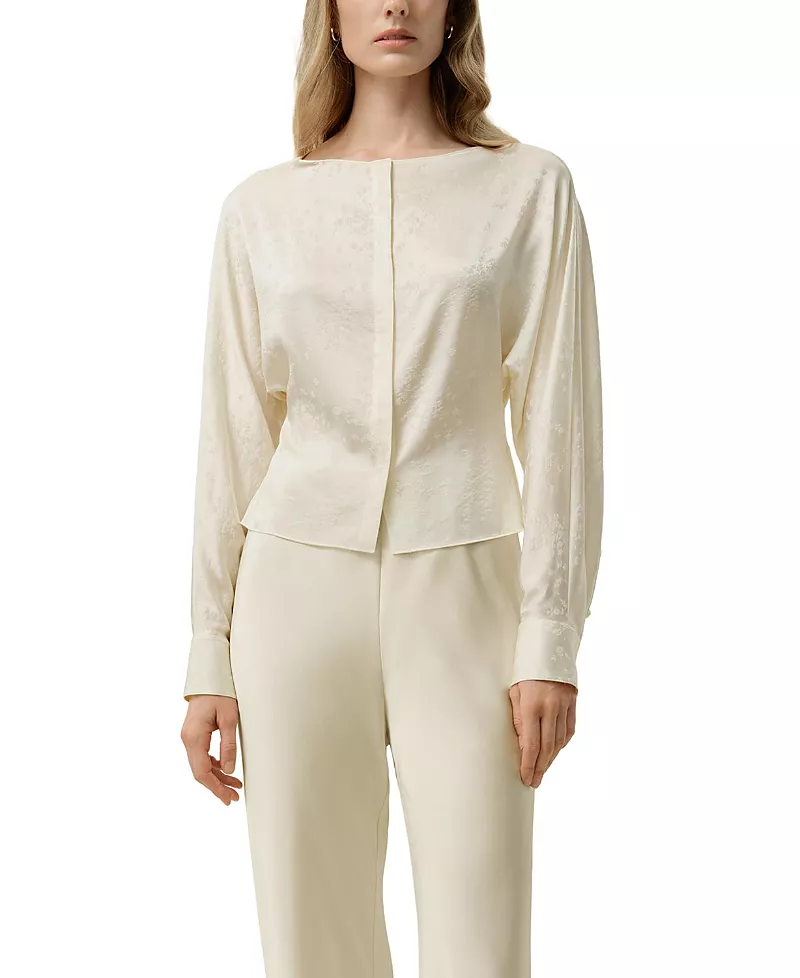 Lilysilk Ying Jacquard Silk Blouse