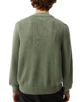 Acid Wash Cardigan Sweater