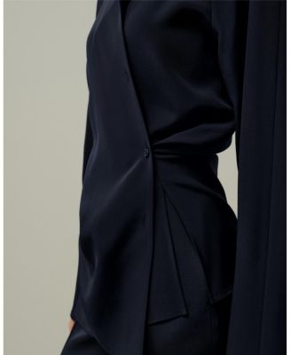 Multipositional Silk Shirt