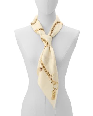 Charms Printed Silk Square Scarf