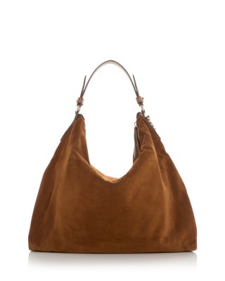 Ana Suede Hobo Shoulder Bag