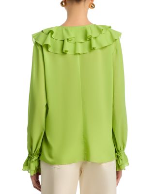 Tobi Exaggerated Ruffle Blouse