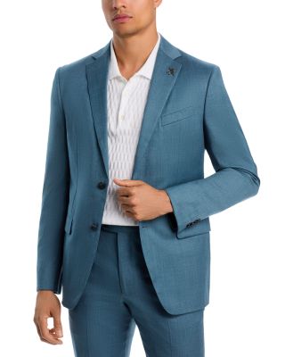Dusty Green Solid Suit Jacket