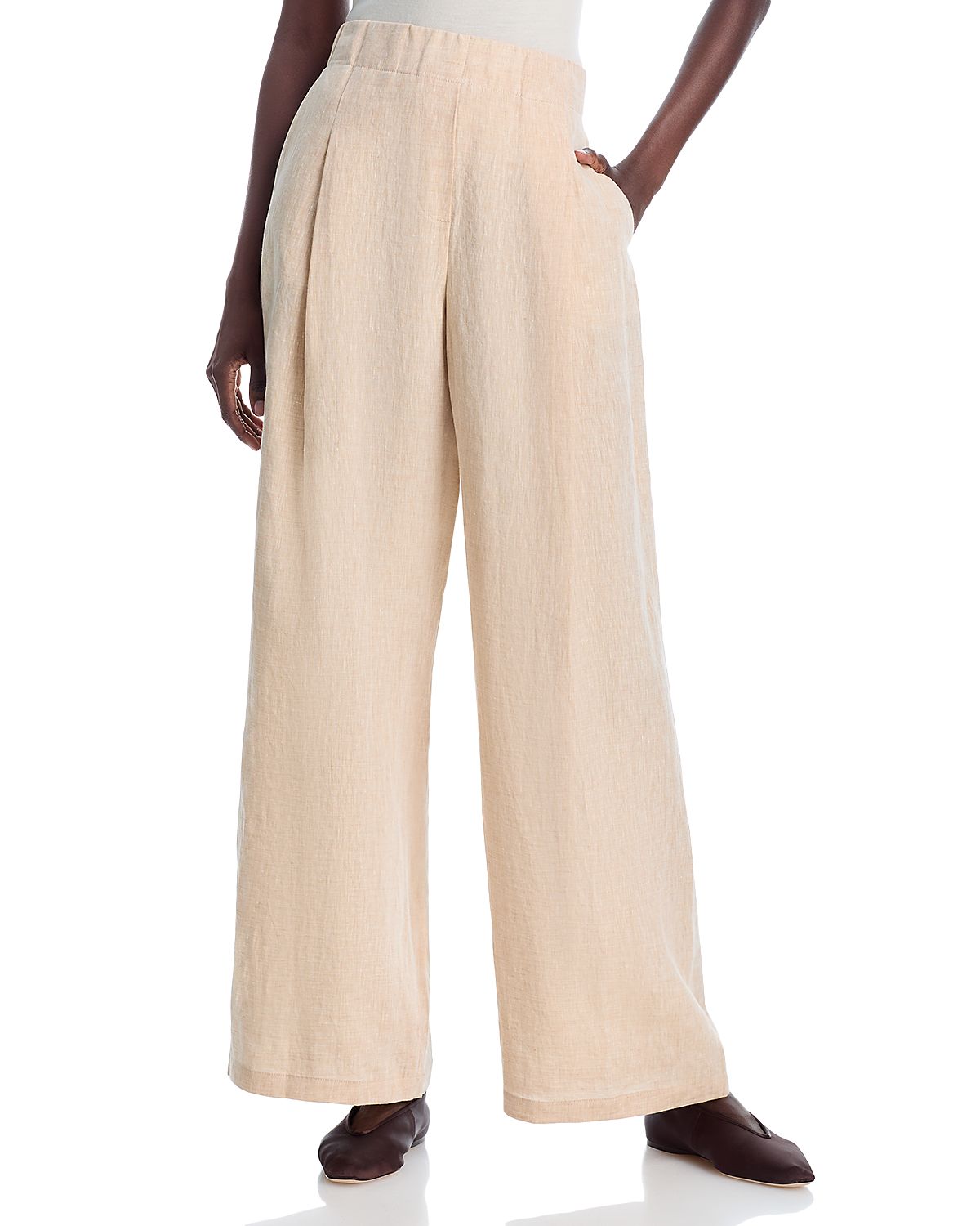 Lafayette 148 New York Wide Leg Astor Pleated Pants