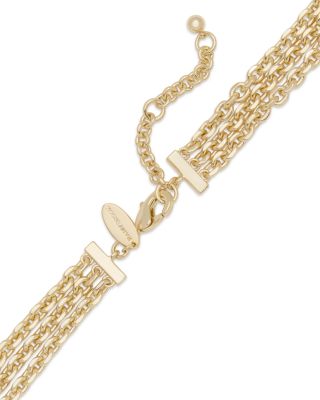 Lover Double Heart Layered Pendant Necklace, 16.5-18.5"