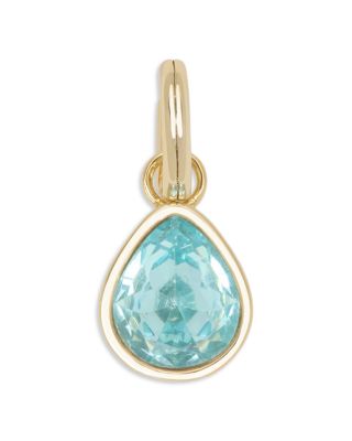 Birthstone Imitation Amethyst Charm