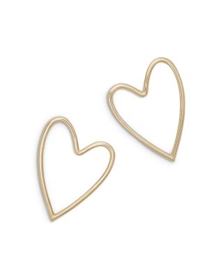 Lover Large Heart Stud Earrings
