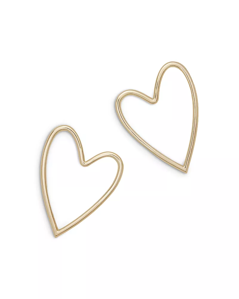 Ramy Brook Lover Large Heart Stud Earrings