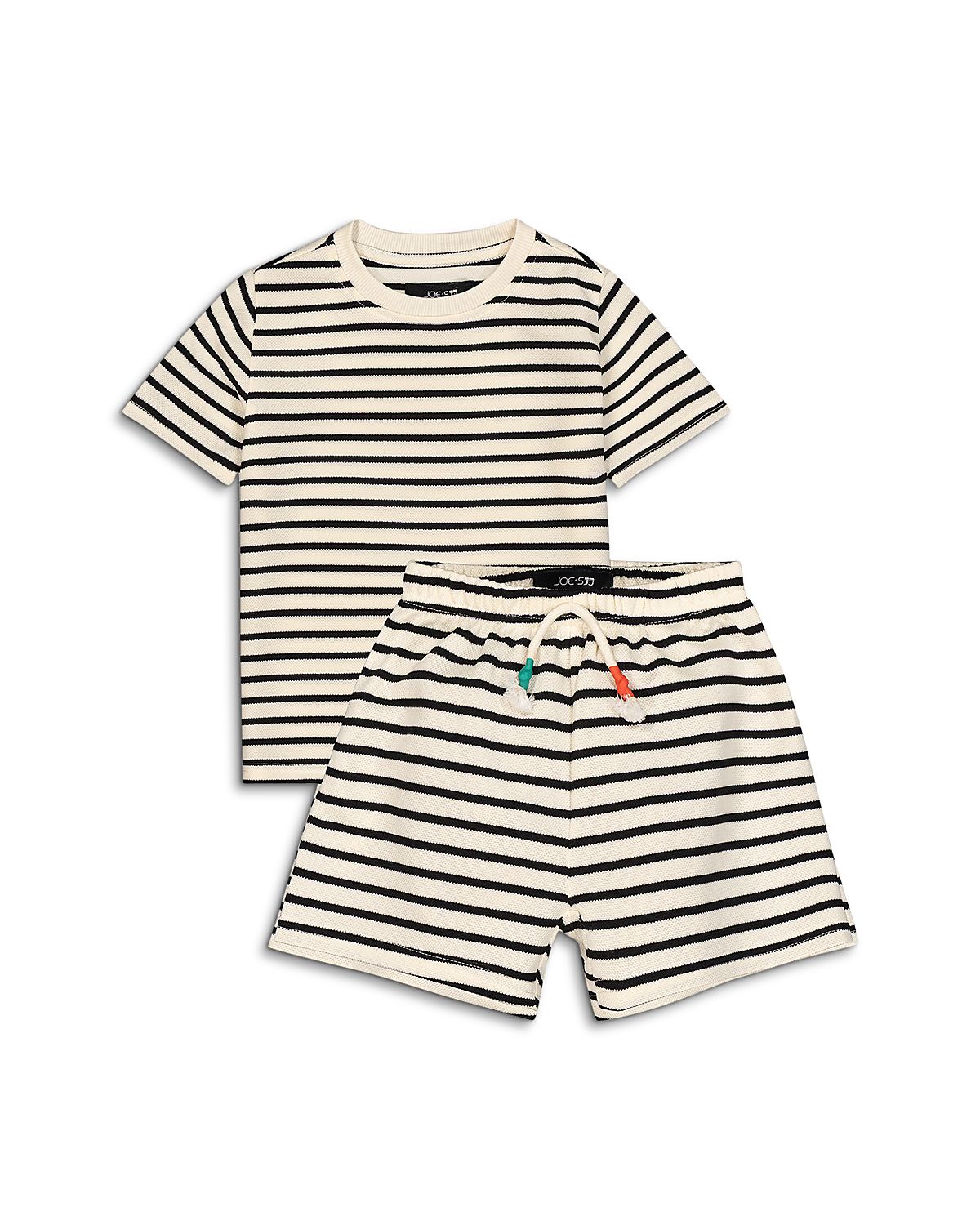 Joe's Jeans Boys' Striped Short Sleeved Tee & Knit Shorts - Little Kid