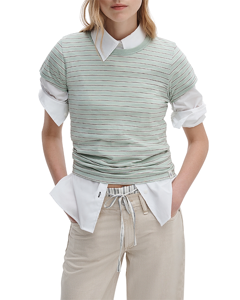 rag & bone The Slub Striped Tee