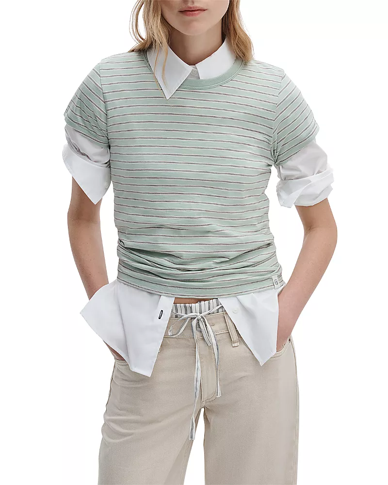 rag & bone The Slub Striped Tee