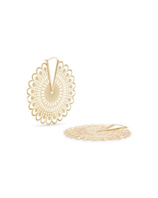 Diya Filigree Hoop Earrings 