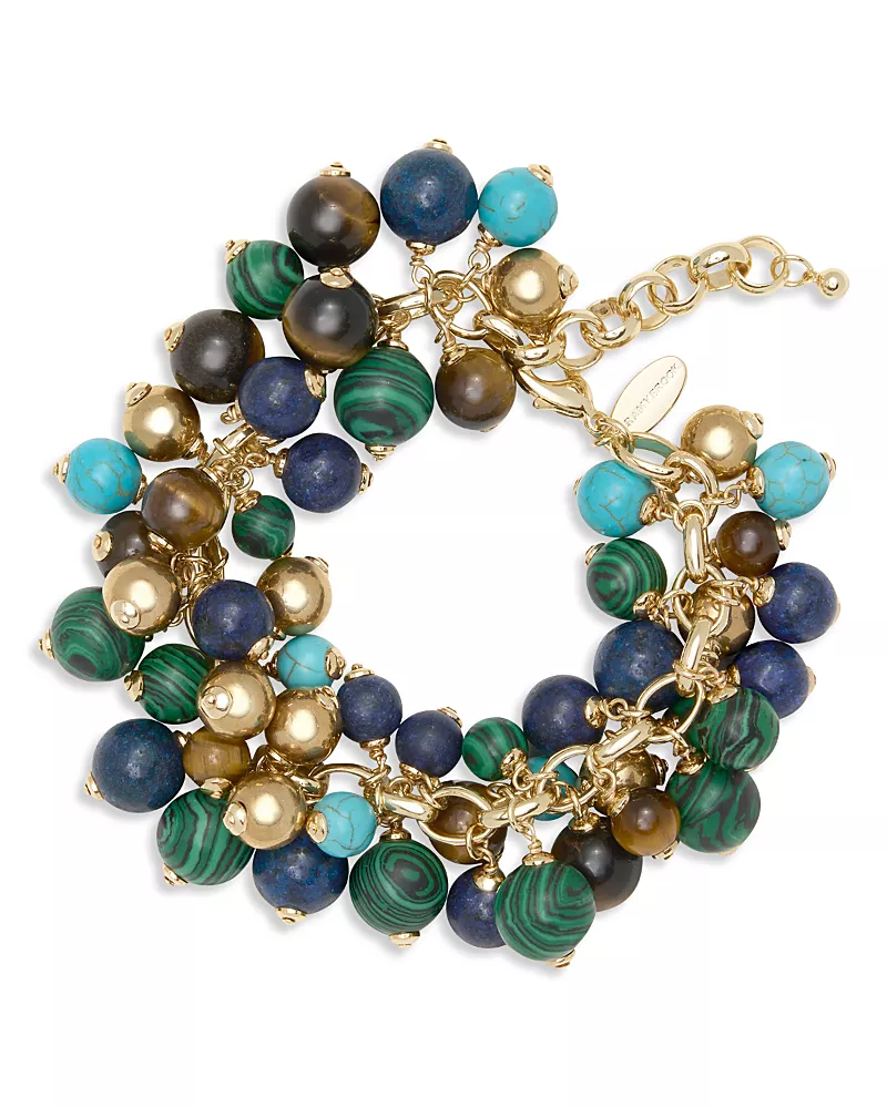 Ramy Brook Sienna Mixed Stone Shaky Bead Statement Bracelet