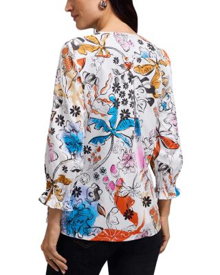 Alicia Tropical Print Top 