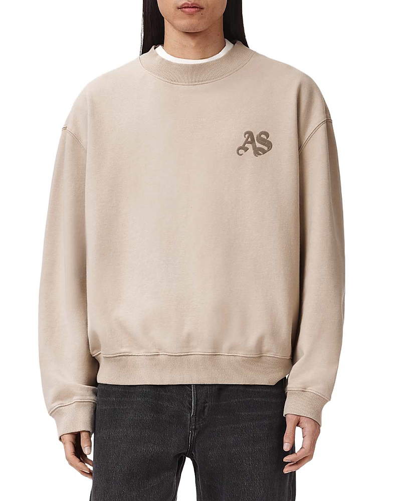 Allsaints Icon Cropped Oversized Crew
