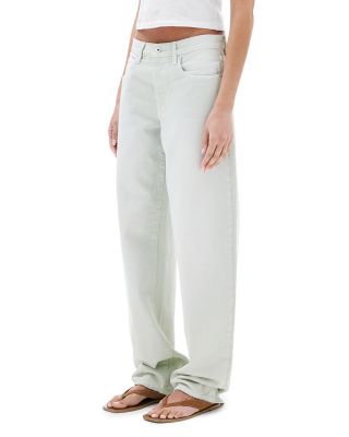 Tess Low Rise Relaxed Curve Jeans in Vintage Aloe