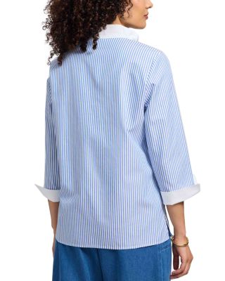 Tammy Stripe 3/4 Sleeve Pullover Shirt