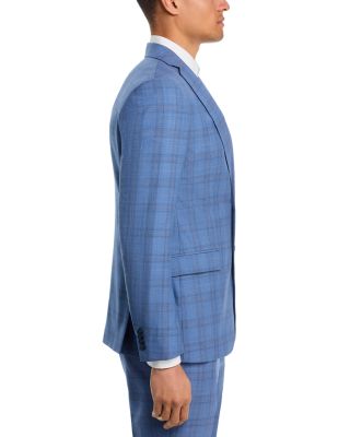 Slim Fit Plaid Suit Jacket