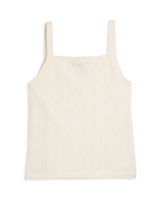 Girls' Cutaway Pointelle Tank Top, Little Kid, Big Kid - Exclusive 