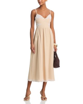 Embroidered Midi Dress