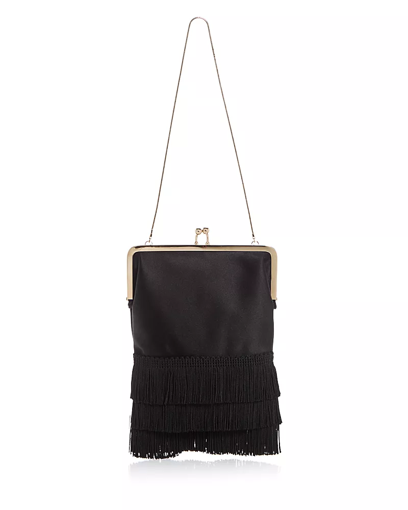 Reformation Skye Mini Satin Top Handle Bag