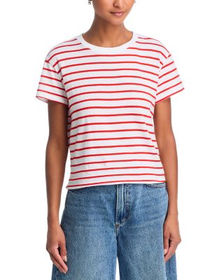 Stripe Boxy Crewneck Tee