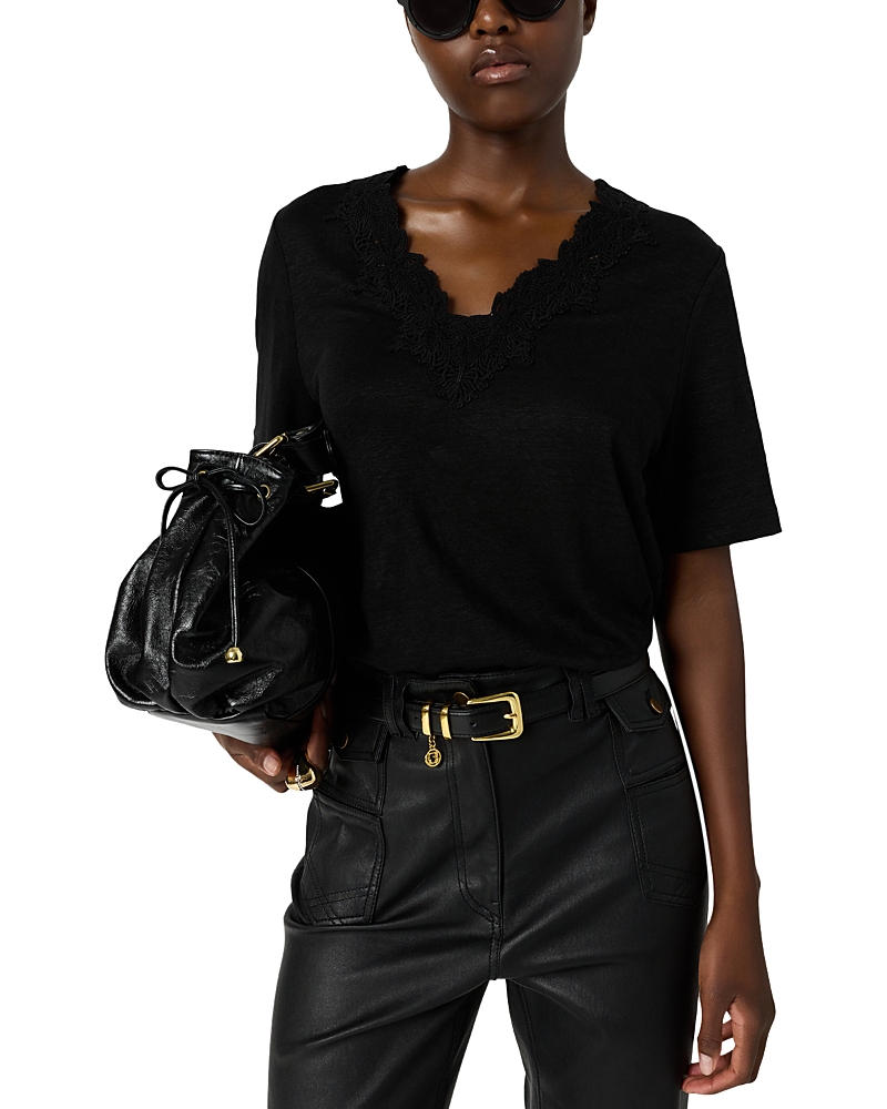 Gerard Darel Maevanelle Linen Tee