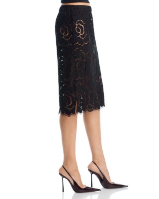 Pull On Midi Pencil Skirt