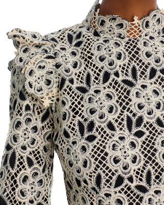 Floral Lace Mini Dress - Exclusive